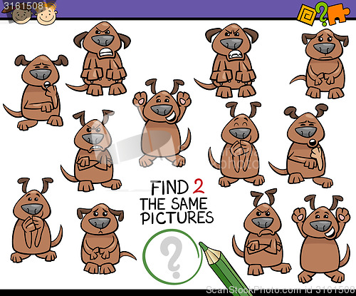 Image of find same picture game cartoon