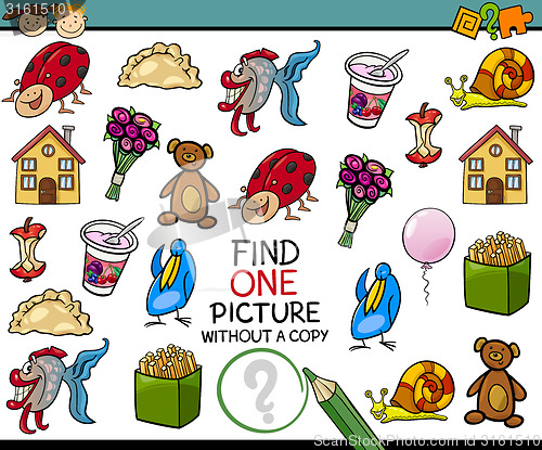 Image of find single picture game cartoon