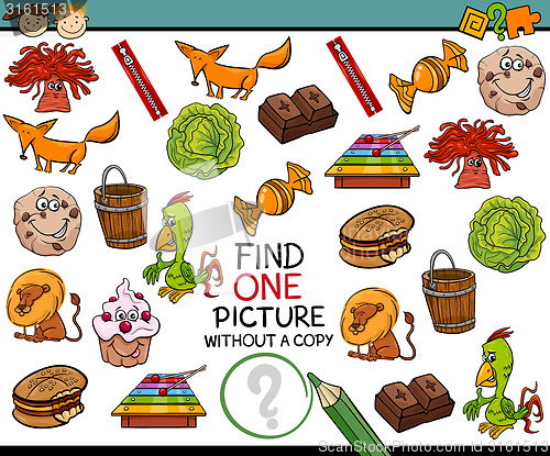 Image of find single picture game cartoon