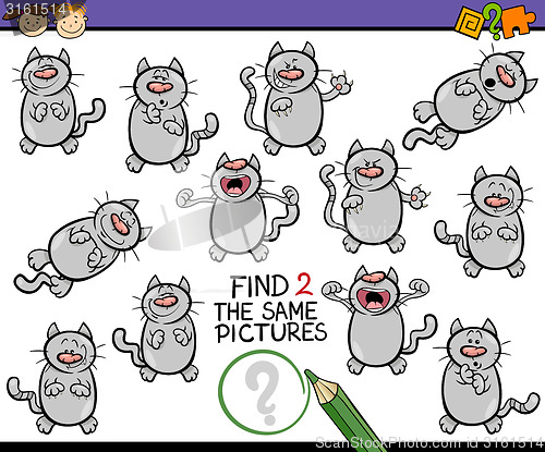 Image of find same picture game cartoon