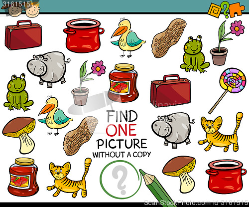 Image of find single picture game cartoon