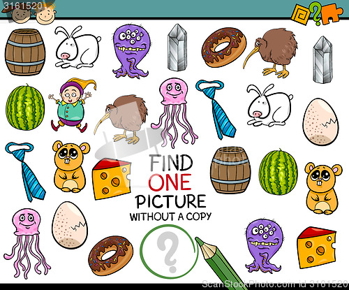 Image of find single picture game cartoon