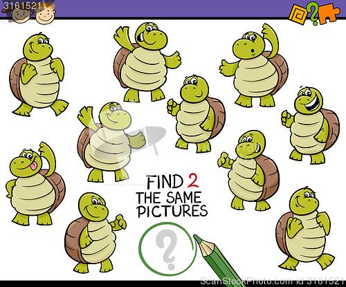 Image of find same picture game cartoon