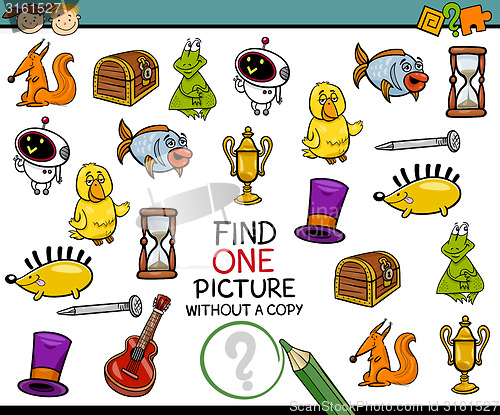 Image of find single picture game cartoon