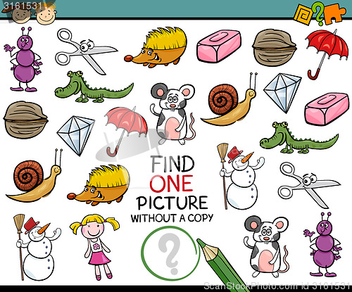 Image of find single picture game cartoon