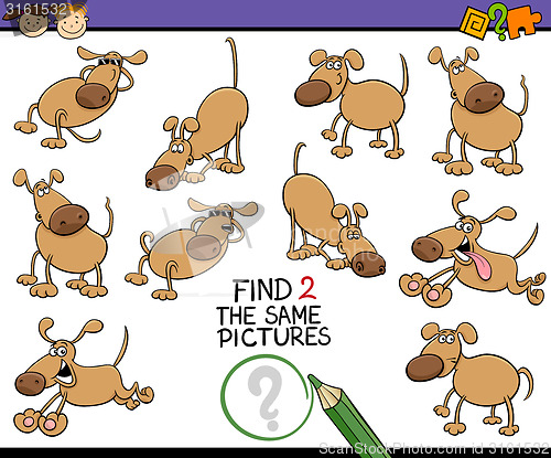 Image of find same picture game cartoon