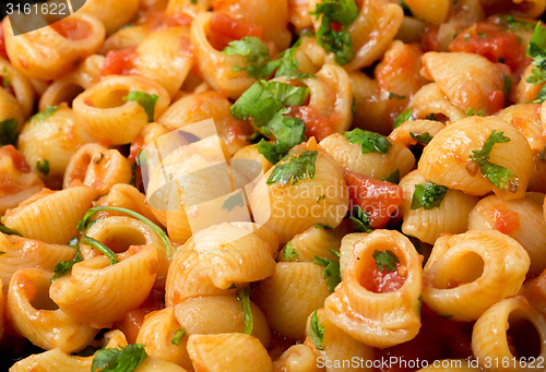 Image of Arrabbiata pasta ready for serving