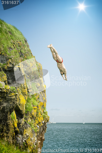 Image of cliff jumper