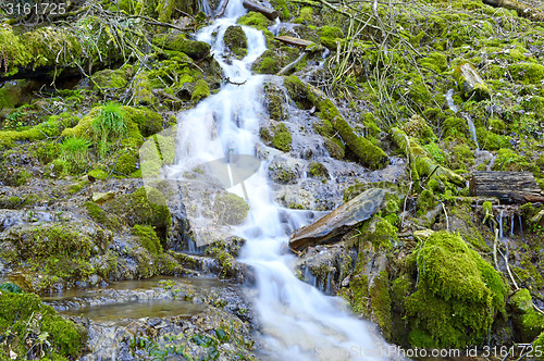 Image of Wild creek falling down a hill