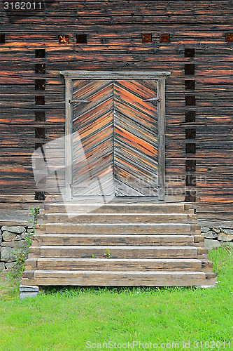 Image of Entrance Door to Petajavesi Old Church, Finland 