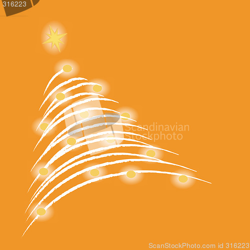 Image of Christmas tree illustration