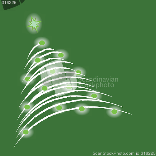 Image of Christmas tree illustration