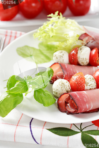 Image of Tomatoes and mozzarella