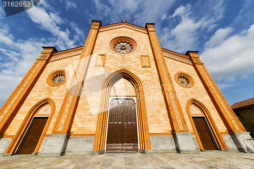 Image of villa cortese italy   church  varese  the old door entrance and 