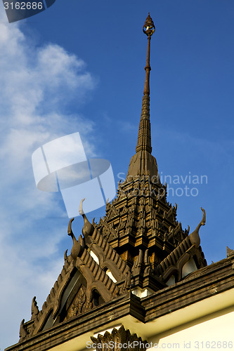 Image of asia    in  bangkok sunny  temple abstract    and  colors religi