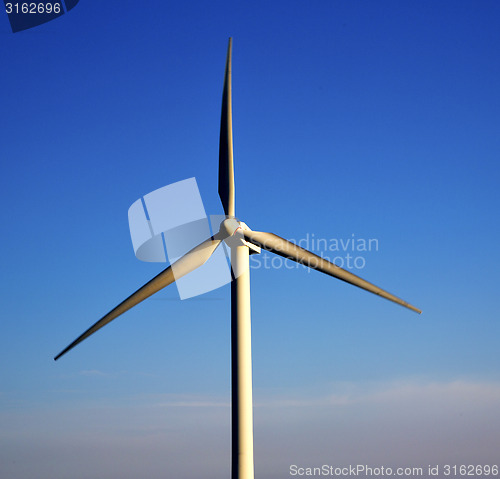 Image of in  isle of lanzarote   spain africa wind turbines  sky 