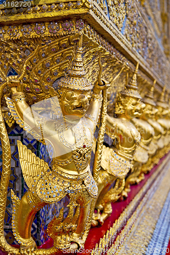 Image of demon in the temple bangkok asia    