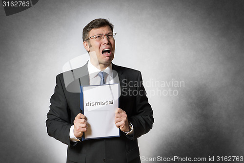 Image of Business man with dismissal