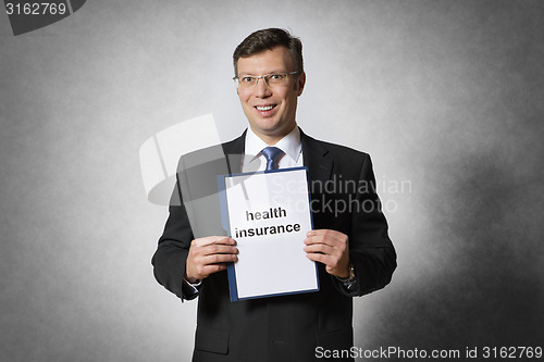 Image of Business man with health insurance