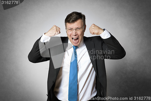 Image of Crying business man