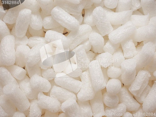 Image of White polystyrene beads background