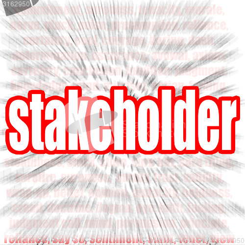 Image of Stakeholder word cloud