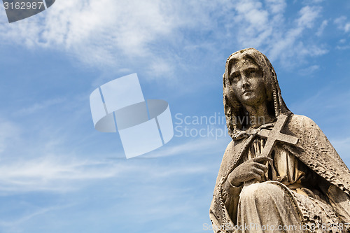 Image of Old cemetery statue