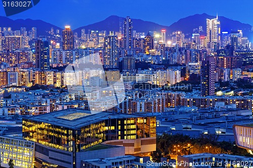 Image of hong kong urban night