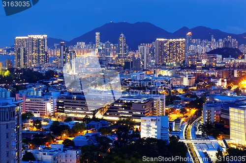 Image of hong kong urban night