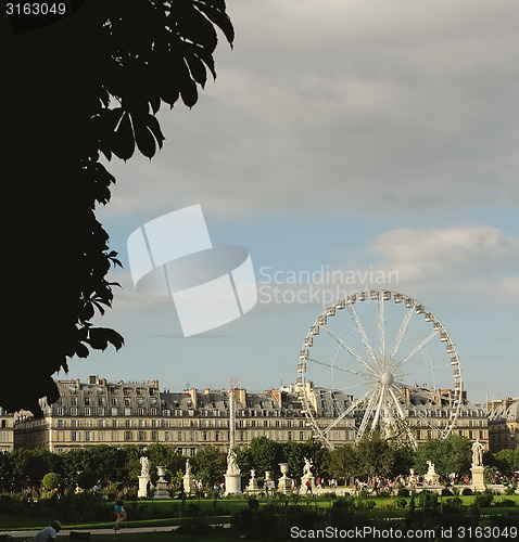 Image of France, Paris - June 17, 2011: Jardin de Tuileries