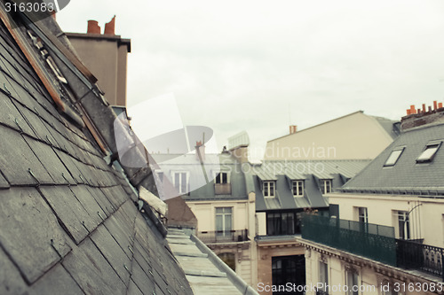 Image of Paris. View of the city roofs.