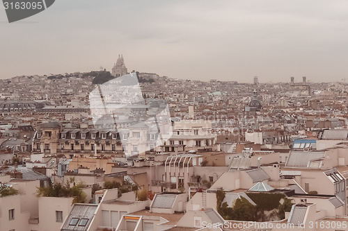 Image of Paris. View of the city roofs.