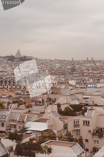 Image of Paris. View of the city roofs.