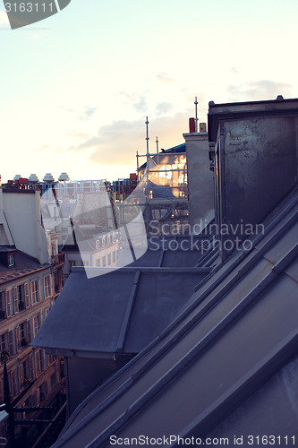 Image of Paris. View of the city roofs.