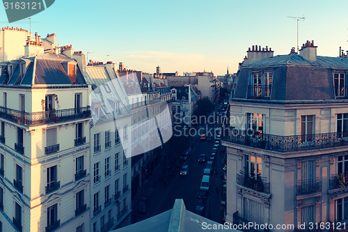 Image of Paris. View of the city roofs.