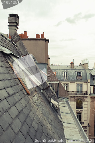 Image of Paris. View of the city roofs.