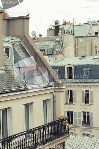Image of Paris. View of the city roofs.