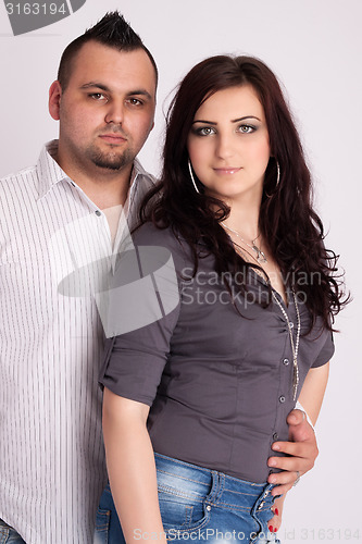 Image of Young couple in studio