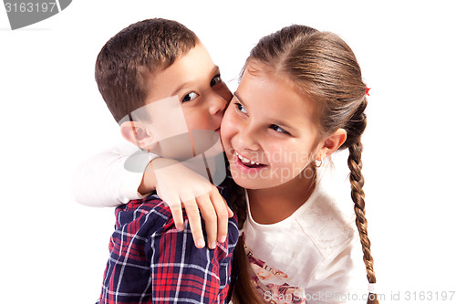 Image of Boy and girl in an embrace