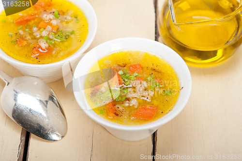 Image of Syrian barley broth soup Aleppo style