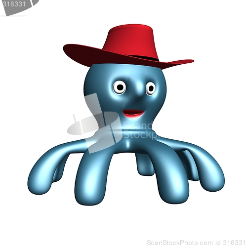 Image of Octopus with cowboy hat