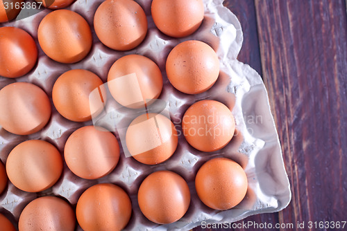 Image of raw eggs