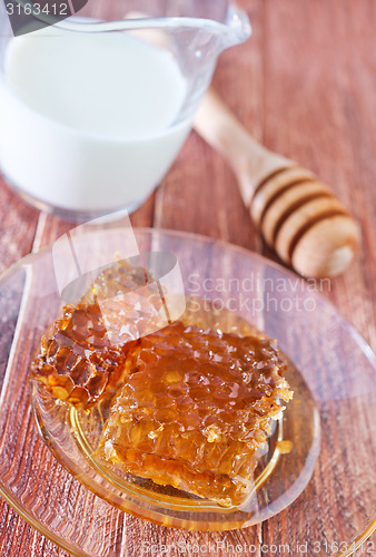 Image of honey and milk