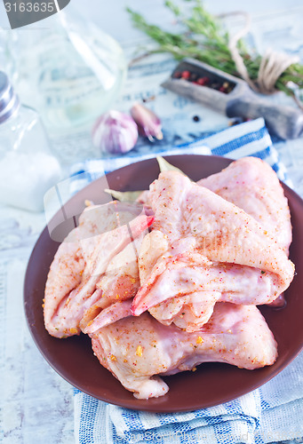 Image of raw chicken wings