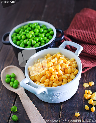 Image of corn and peas