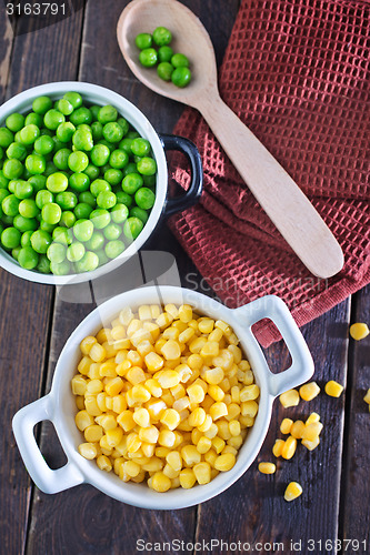 Image of corn and peas