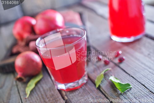 Image of pomegranate juice