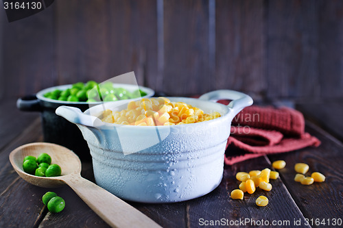 Image of corn and peas