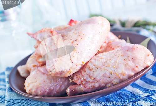 Image of raw chicken wings