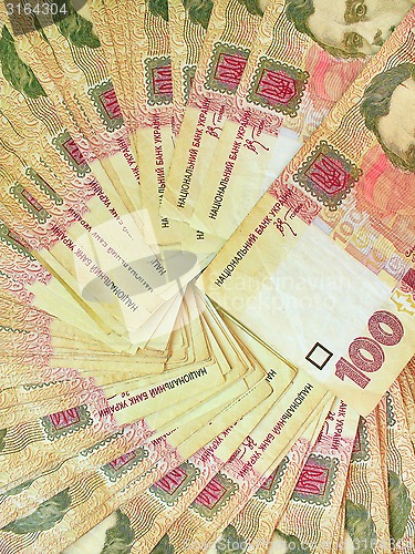 Image of background of the Ukrainian money